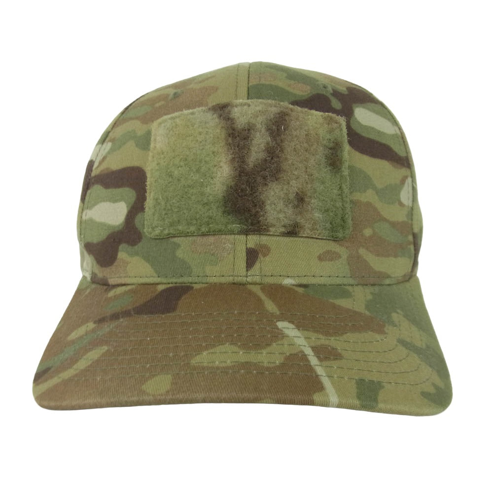 ミリタリー カモ タクティカル 6パネル キャップ 帽子 グリーン系 カーキ系 L - XL【美品】【中古】