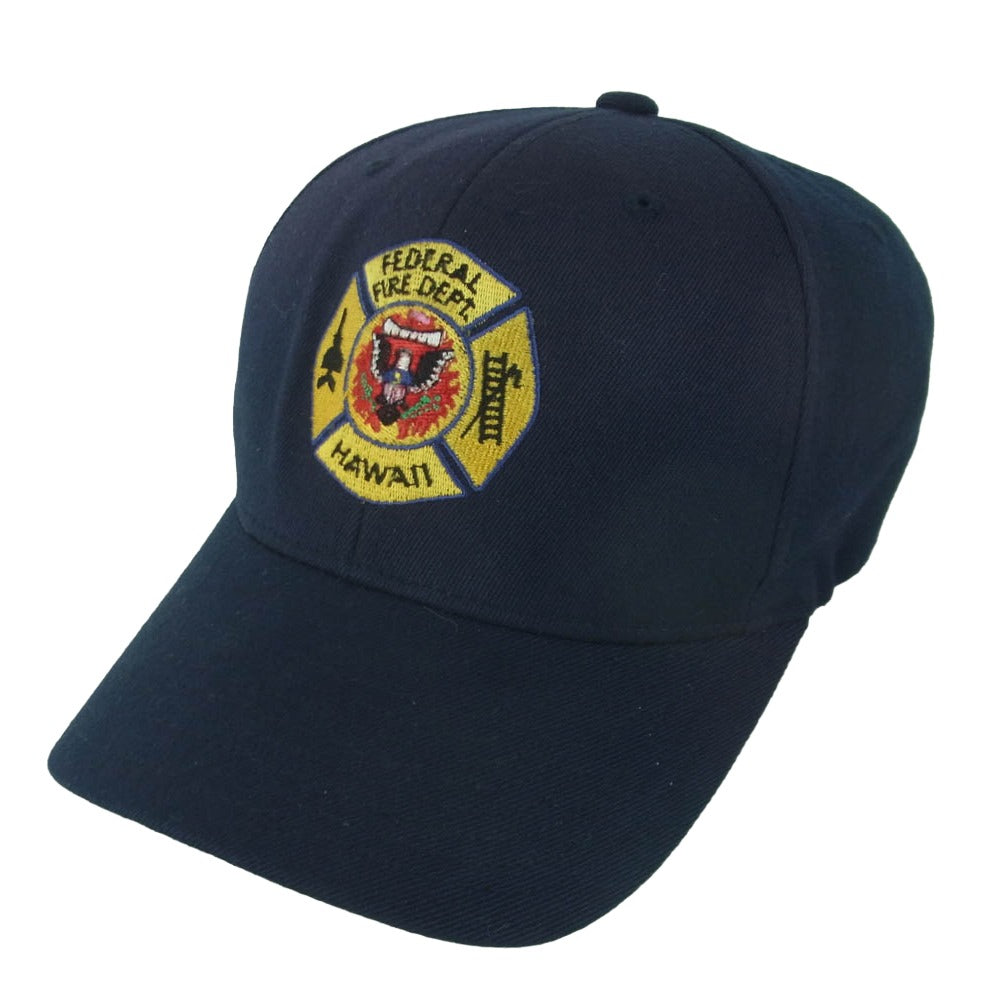 ミリタリー Federal Fire Dept. Hawaii ハワイ連邦 消防局 キャップ ダークネイビー系 L - XL【美品】【中古】