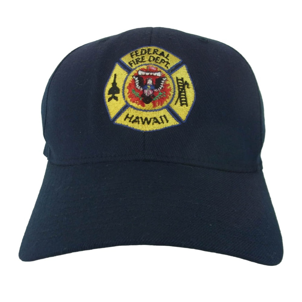 ミリタリー Federal Fire Dept. Hawaii ハワイ連邦 消防局 キャップ ダークネイビー系 L - XL【美品】【中古】
