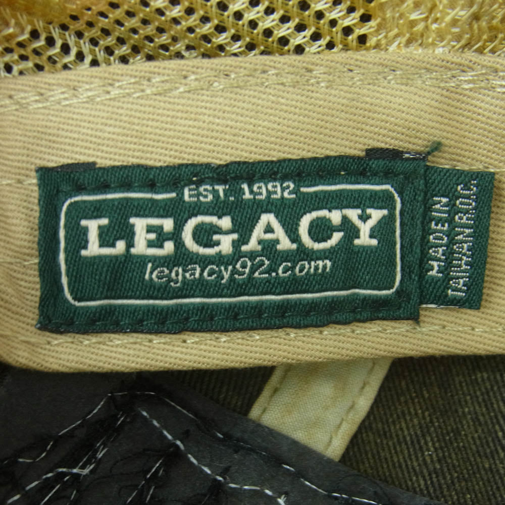 ミリタリー 36TH TACTICAL AIRLIFT SQ 第36戦術空輸飛行隊 CAP メッシュ キャップ 帽子 LEGACY インディゴブルー系 ベージュ系【極上美品】【中古】