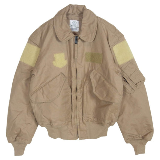 米軍実物 VAL256-14-C-6248 CWU45/P NOVOLOID VALLEY APPAREL ノボロイド ミリタリー ジャケット バレイアパレル ベージュ系 M【中古】