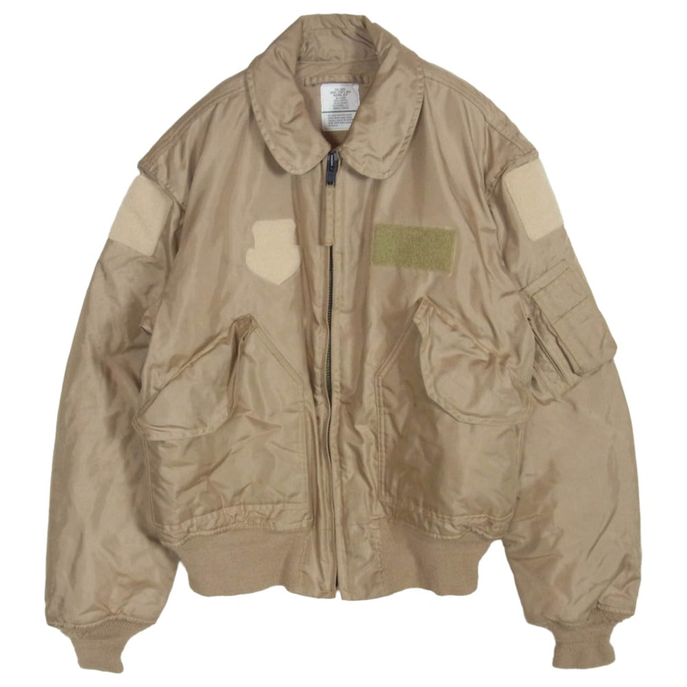 米軍実物 SPM1C1-10-D-1012 CWU45/P NOMEX VALLEY APPAREL 2010年製 ノーメックス ミリタリー ジャケット バレイアパレル ベージュ系 L【中古】