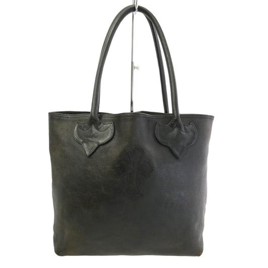 CHROME HEARTS クロムハーツ（原本無） OLD FS TOTE FSトート オールド クロスパッチ レザー トートバッグ ブラック系【中古】