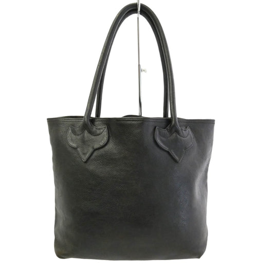 CHROME HEARTS クロムハーツ（原本無） OLD FS TOTE FSトート オールド クロスパッチ レザー トートバッグ ブラック系【中古】