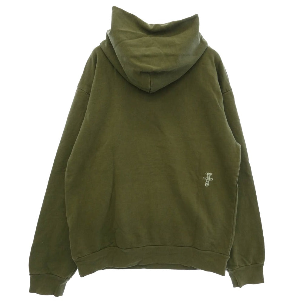 Travis Scott CACTUS JACK カクタスジャック SCRIBBLE HOODIE フーディー パーカー カーキ系 XL【中古】