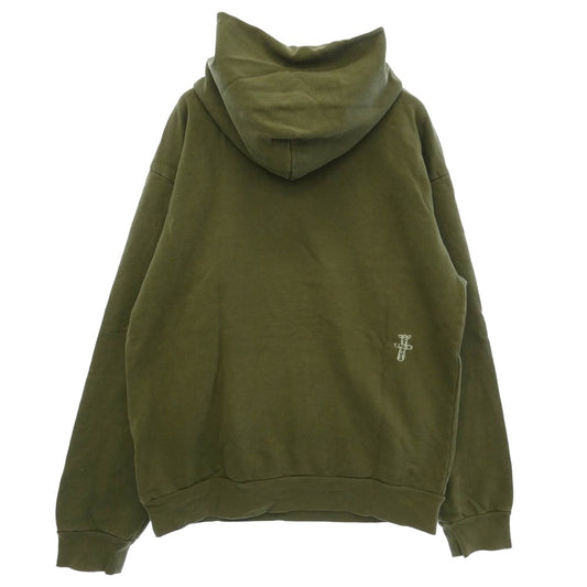 Travis Scott CACTUS JACK カクタスジャック SCRIBBLE HOODIE フーディー パーカー カーキ系 XL【中古】