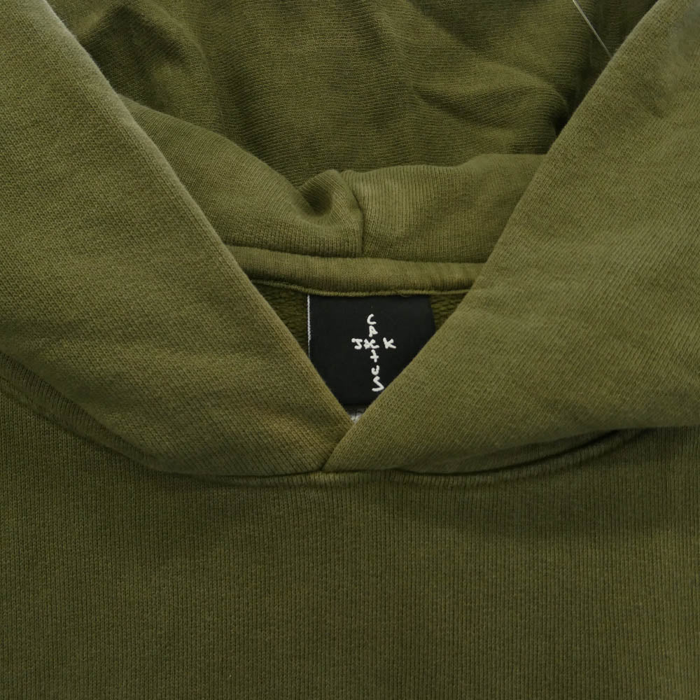 Travis Scott CACTUS JACK カクタスジャック SCRIBBLE HOODIE フーディー パーカー カーキ系 XL【中古】