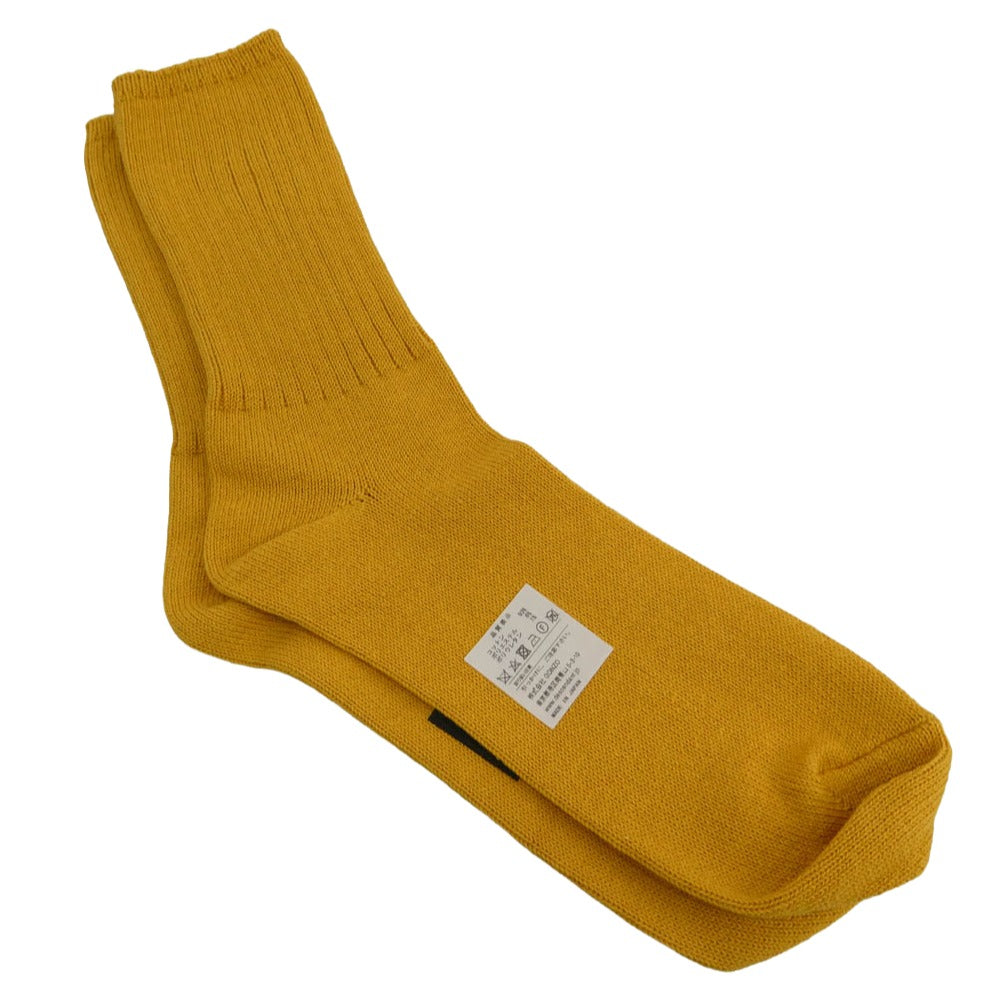 DESCENDANT ディセンダント 242MADS-AC02 SPYHOP SOX 刺繍 リブ編み ソックス 靴下 イエロー系 F【極上美品】【中古】
