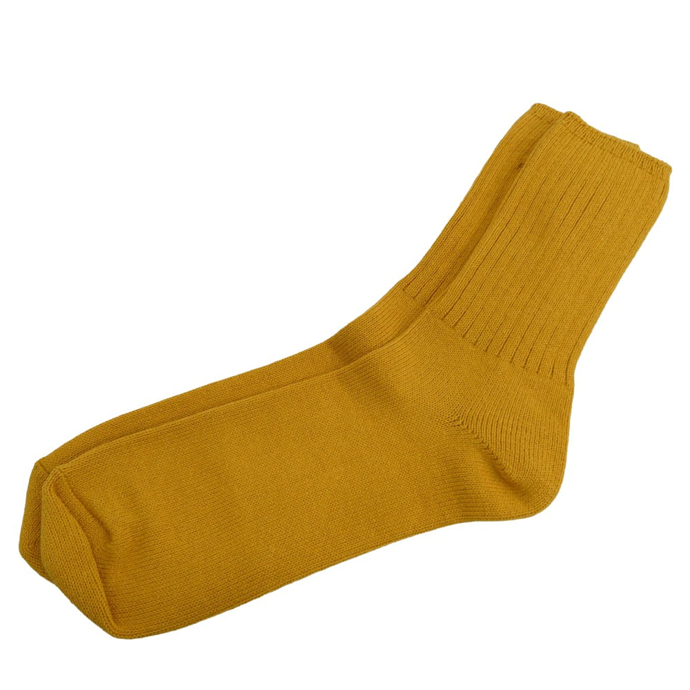 DESCENDANT ディセンダント 242MADS-AC02 SPYHOP SOX 刺繍 リブ編み ソックス 靴下 イエロー系 F【極上美品】【中古】