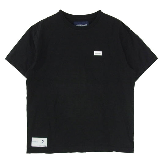 DESCENDANT ディセンダント 25SS FLUKE UP SS フルークアップ プリント 半袖 Tシャツ ブラック系 2【中古】