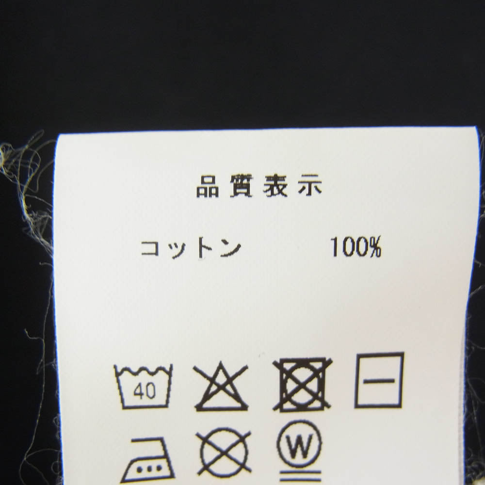 DESCENDANT ディセンダント 25SS FLUKE UP SS フルークアップ プリント 半袖 Tシャツ ブラック系 2【中古】