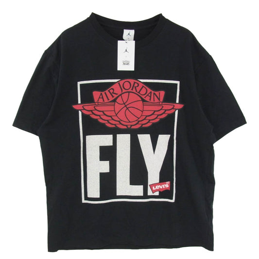 NIKE AIR JORDAN ナイキ ジョーダン Levi's リーバイス IM6728-010 JORDAN BRAND x Levis リーバイス S/S T-Shirt 半袖 Tシャツ ブラック系 XL【極上美品】【中古】