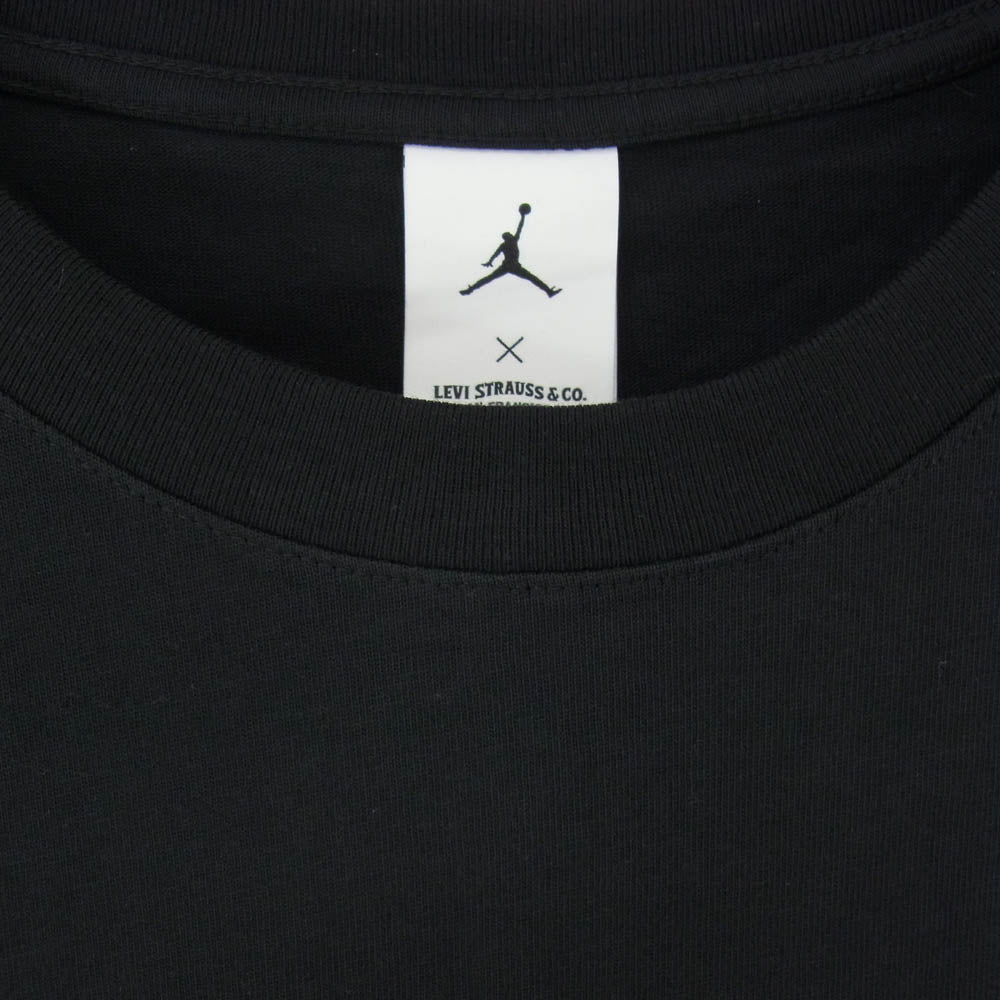 NIKE AIR JORDAN ナイキ ジョーダン Levi's リーバイス IM6728-010 JORDAN BRAND x Levis リーバイス S/S T-Shirt 半袖 Tシャツ ブラック系 XL【極上美品】【中古】