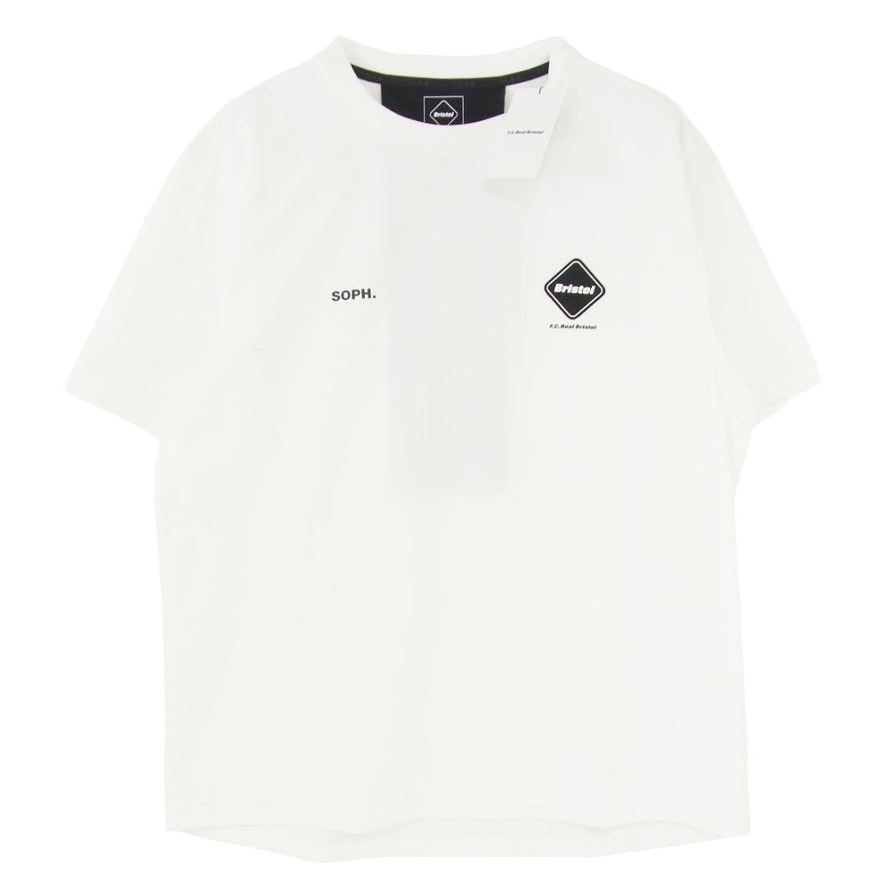 F.C.R.B. エフシーアールビー 24AW FCRB-242044 S/S TEAM TOP ロゴプリント 半袖 Tシャツ ホワイト系 XL【極上美品】【中古】