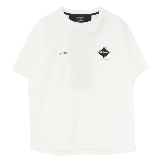 F.C.R.B. エフシーアールビー 24AW FCRB-242044 S/S TEAM TOP ロゴプリント 半袖 Tシャツ ホワイト系 XL【極上美品】【中古】