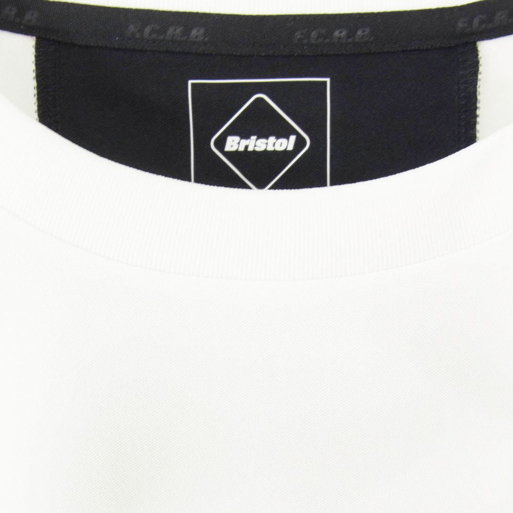 F.C.R.B. エフシーアールビー 24AW FCRB-242044 S/S TEAM TOP ロゴプリント 半袖 Tシャツ ホワイト系 XL【極上美品】【中古】