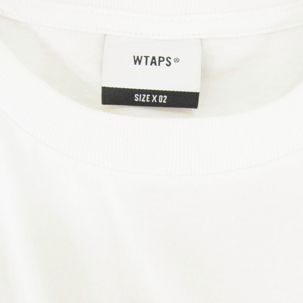 WTAPS ダブルタップス 24SS 241ATDT-STM02S CACTO SS COTTON カクト ショートスリーブ コットン サボテン バックプリント Tシャツ 半袖カットソー ホワイト系 X02【新古品】【未使用】【中古】