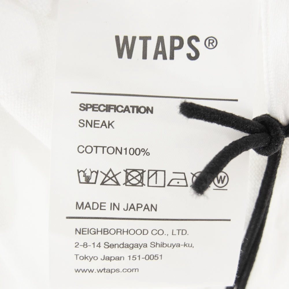 WTAPS ダブルタップス 24SS 241ATDT-STM02S CACTO SS COTTON カクト ショートスリーブ コットン サボテン バックプリント Tシャツ 半袖カットソー ホワイト系 X02【新古品】【未使用】【中古】