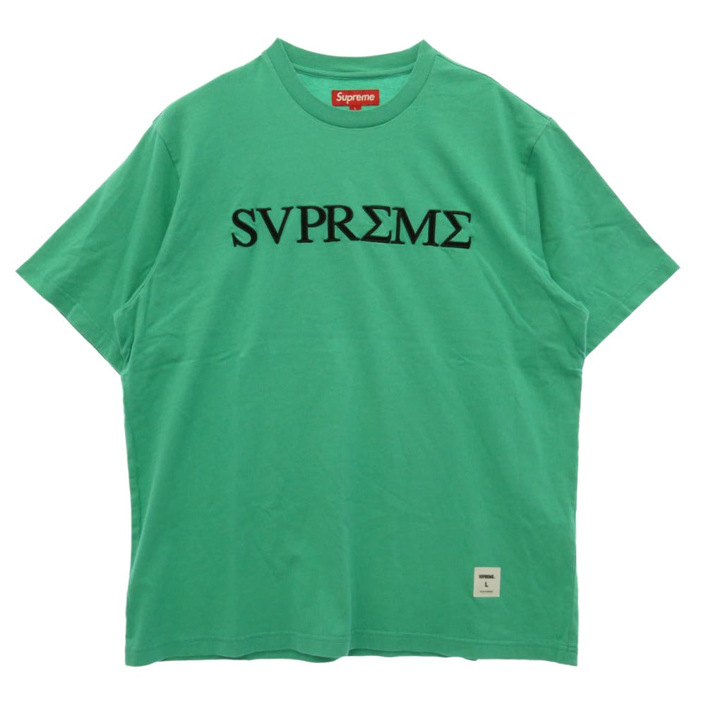 Supreme シュプリーム 26SS Greek S/S Top Heather Grey グリーク 半袖Tシャツ カットソー グリーン系 L【新古品】【未使用】【中古】