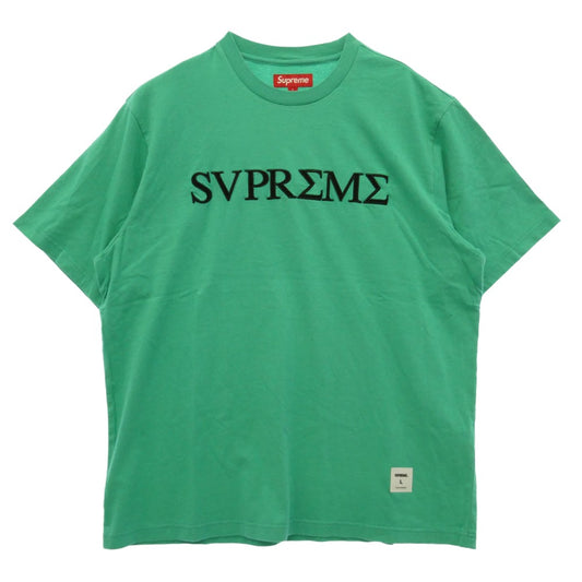 Supreme シュプリーム 26SS Greek S/S Top Heather Grey グリーク 半袖Tシャツ カットソー グリーン系 L【新古品】【未使用】【中古】