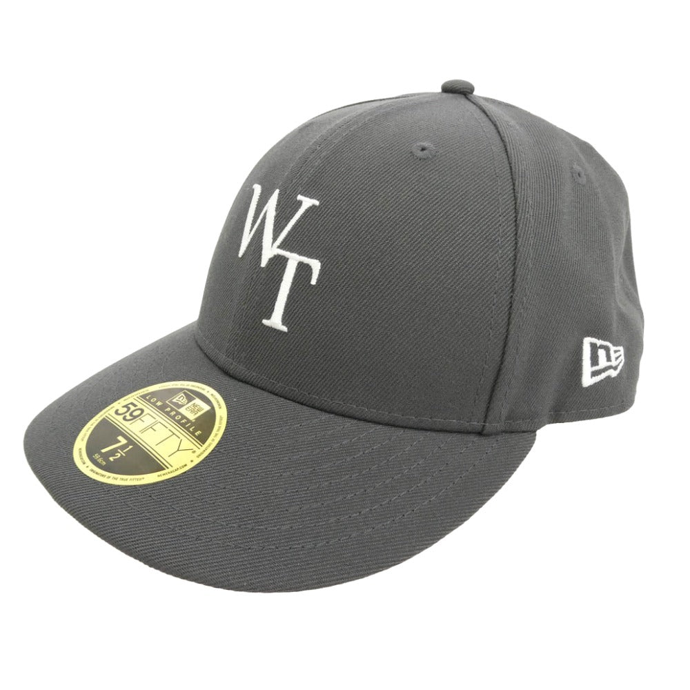 WTAPS ダブルタップス NEW ERA ニューエラ 26SS 261NENED-HT02 × NEWERA 59FIFTY LOW PROFILE CAP POLY TWILL ニューエラ ロープロファイル キャップ ポリエステルツイル 帽子 グレー系 59.6cm【新古品】【未使用】【中古】