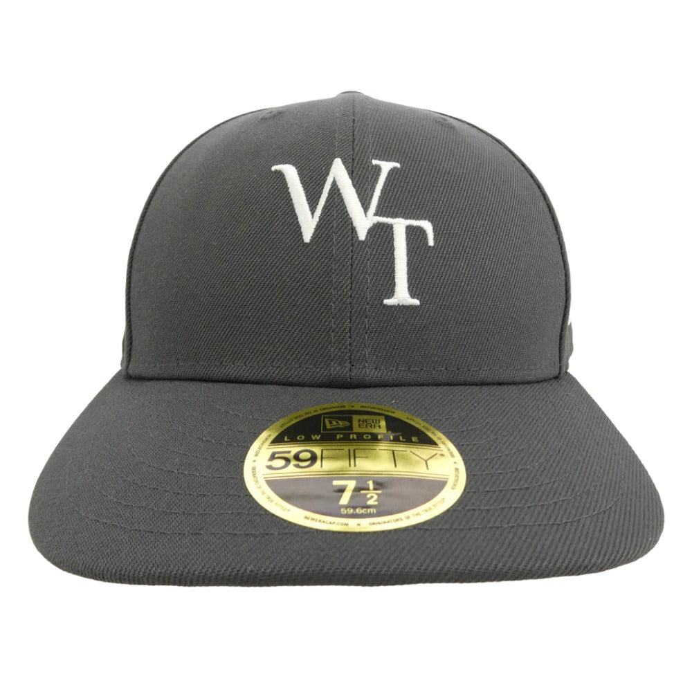 WTAPS ダブルタップス NEW ERA ニューエラ 26SS 261NENED-HT02 × NEWERA 59FIFTY LOW PROFILE CAP POLY TWILL ニューエラ ロープロファイル キャップ ポリエステルツイル 帽子 グレー系 59.6cm【新古品】【未使用】【中古】