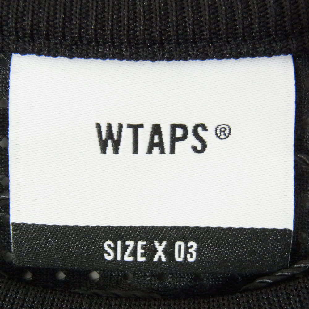 WTAPS ダブルタップス 24SS 241ATDT-CSM36 QB SS POLY ERA ショートスリーブ ポリエステル エラ メッシュ ゲーム Tシャツ 半袖 カットソー ブラック系 X03【新古品】【未使用】【中古】