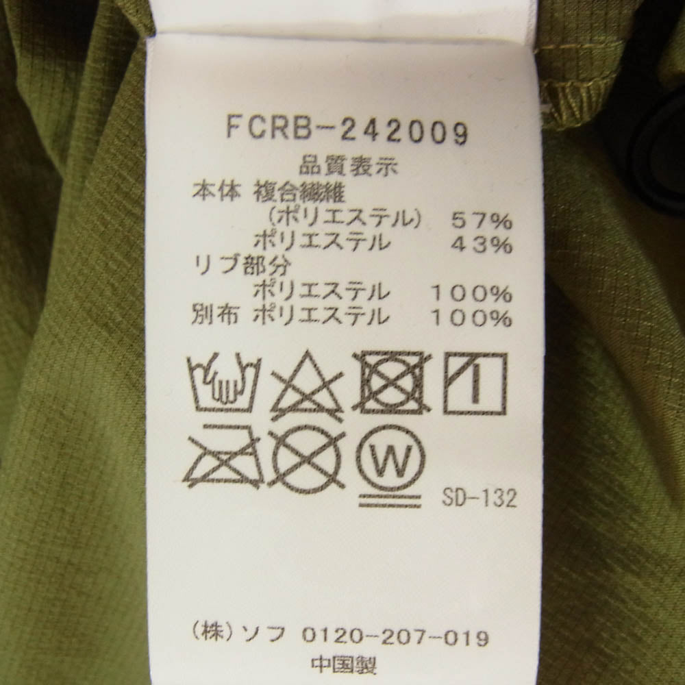 F.C.R.B. エフシーアールビー 24AW FCRB-242009 x PlayStation プレイステーション Dot Air Short Sleeve Piste ドットエア ショートスリーブ ピステ 半袖 Tシャツ カーキ系 L【極上美品】【中古】