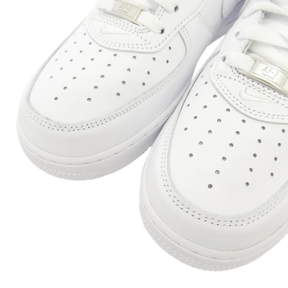 Supreme シュプリーム NIKE ナイキ CU9225-100 x Nike ナイキ Air Force 1 Low AF1 エアフォース1 ローカット スニーカー ホワイト系 27.5cm【美品】【中古】