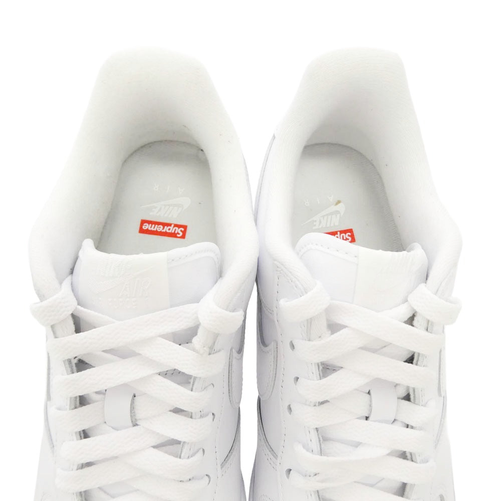 Supreme シュプリーム NIKE ナイキ CU9225-100 x Nike ナイキ Air Force 1 Low AF1 エアフォース1 ローカット スニーカー ホワイト系 27.5cm【美品】【中古】