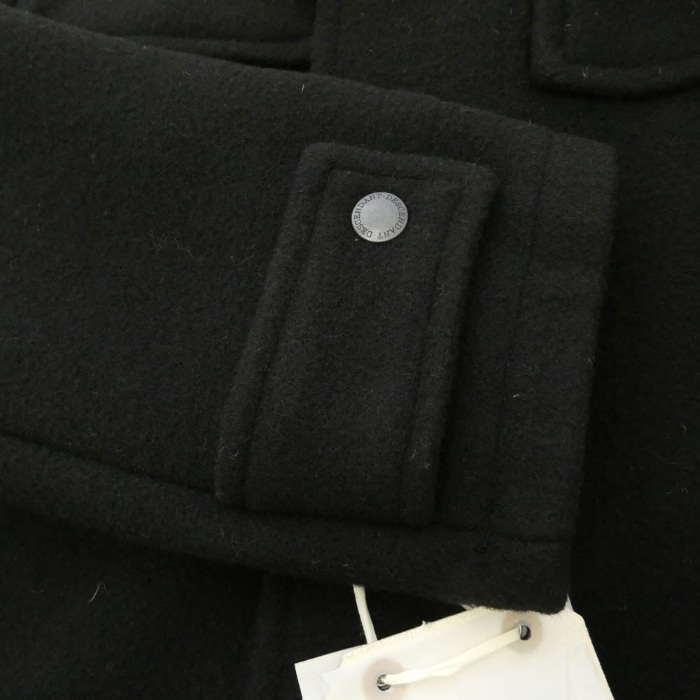 DESCENDANT ディセンダント Gloverall グローバーオール 23AW 232GLDS-JKM01S x Gloverall グローバーオール 英国製 MONTY WOOL COAT モンティ ウール ダッフルコート ブラック系 M【中古】