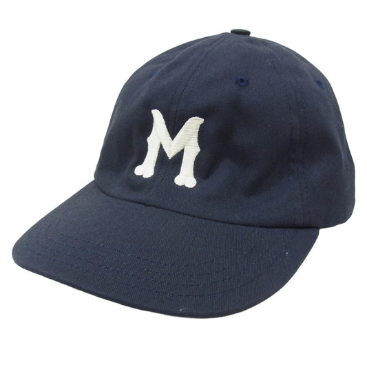 クーパーズタウンボールキャップ Mエンブロイダリー ベースボール パネル キャップ 帽子 ネイビー系【中古】