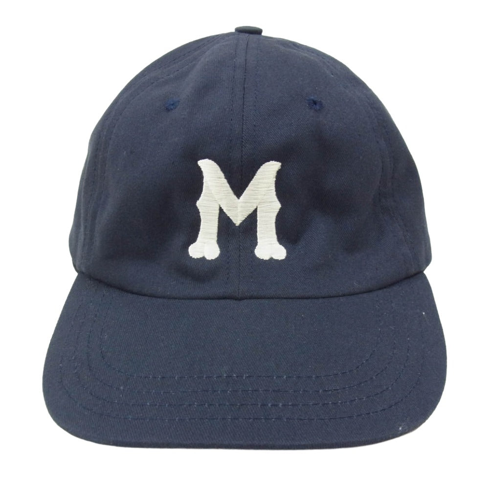 クーパーズタウンボールキャップ Mエンブロイダリー ベースボール パネル キャップ 帽子 ネイビー系【中古】