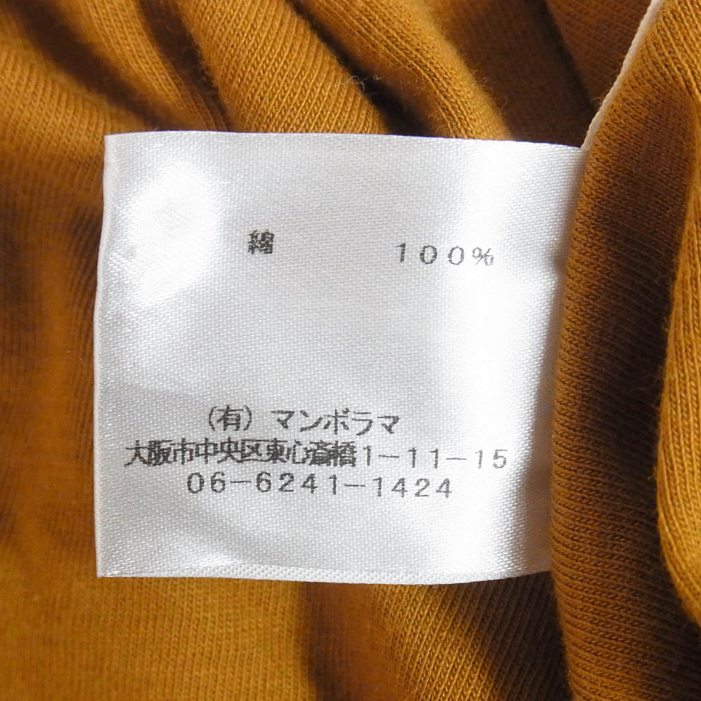 ネセサリー オア アンネセサリー N.OUN ナウン REVERSE T リバーシブル ダブルフェイス クルーネック 半袖 Tシャツ カットソー ブラウン系 M【中古】
