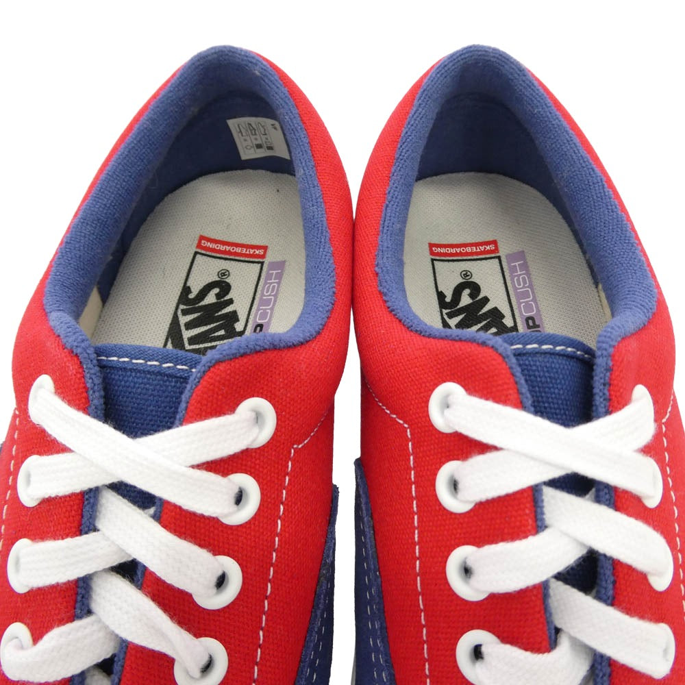 VANS バンズ VN000ECR3QG SKATE ERA スケート エラ ローカット スニーカー ネイビー系 レッド系 27.5cm【美品】【中古】