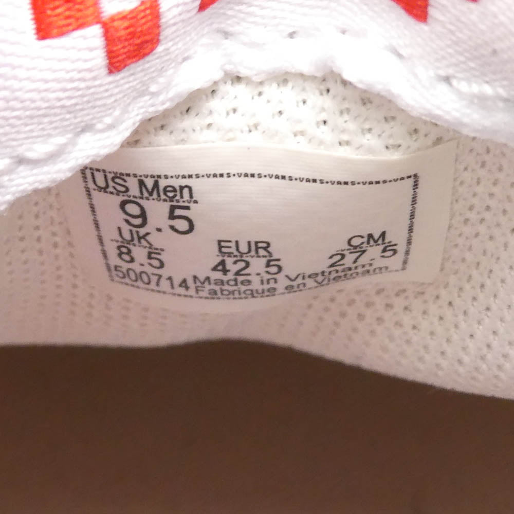 VANS バンズ VN000ECR3QG SKATE ERA スケート エラ ローカット スニーカー ネイビー系 レッド系 27.5cm【美品】【中古】