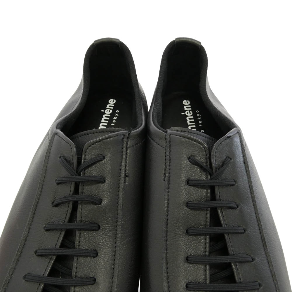 ジュトメンヌ JAZZ ジャズ カウレザー フラットシューズ ブラック系 43【美品】【中古】