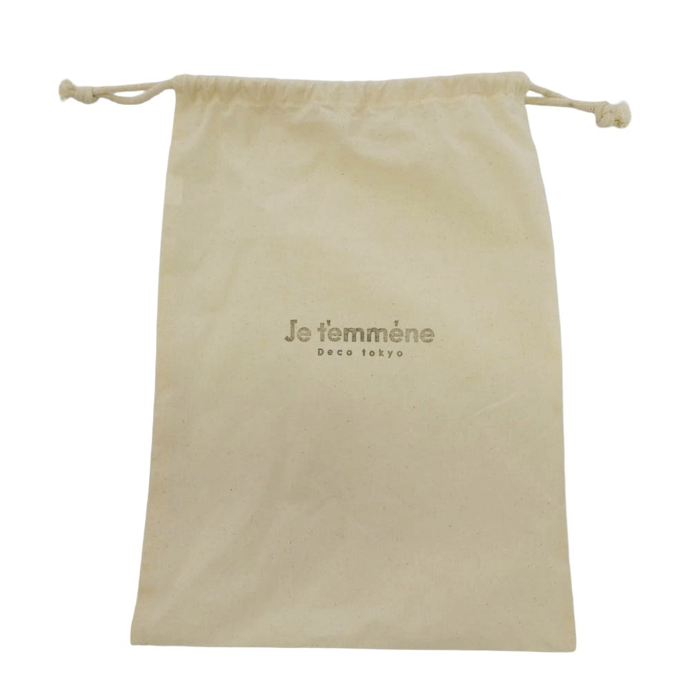 ジュトメンヌ JAZZ ジャズ カウレザー フラットシューズ ブラック系 43【美品】【中古】
