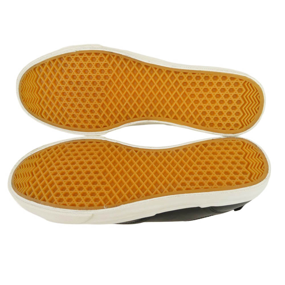 UNDERCOVER アンダーカバー UC2D9F02 TOE LOGO LEATHER SNEAKER トゥーロゴ レザー ローカット スニーカー シューズ ブラック系 オフホワイト系 L【中古】