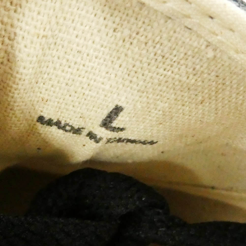 UNDERCOVER アンダーカバー UC2D9F02 TOE LOGO LEATHER SNEAKER トゥーロゴ レザー ローカット スニーカー シューズ ブラック系 オフホワイト系 L【中古】