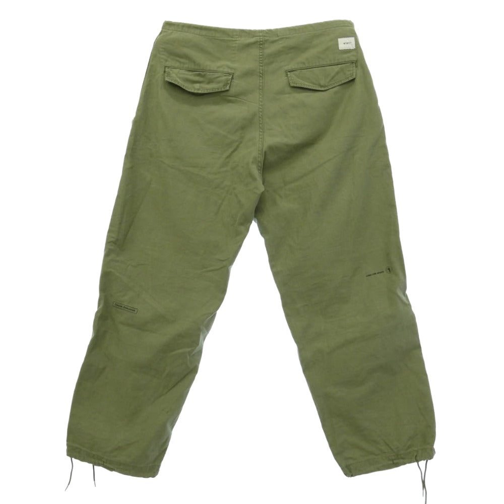 WTAPS ダブルタップス 18AW 182WVDT-PTM02 CAPE TROUSERS カーゴパンツ ミリタリー トラウザーズ モスグリーン系 4【中古】