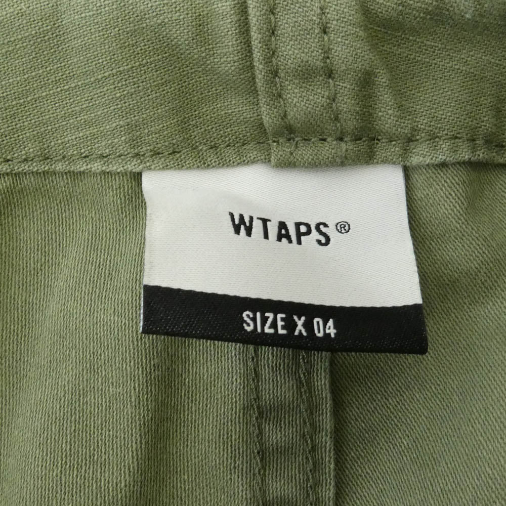 WTAPS ダブルタップス 18AW 182WVDT-PTM02 CAPE TROUSERS カーゴパンツ ミリタリー トラウザーズ モスグリーン系 4【中古】