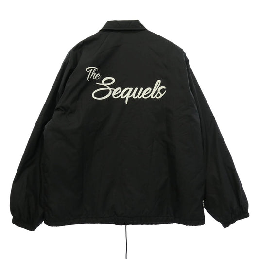 SEQUEL シークエル 22AW SQ-22AW-JK-08 COACH JACKET ロゴプリント コーチジャケット ブラック系 XL【中古】