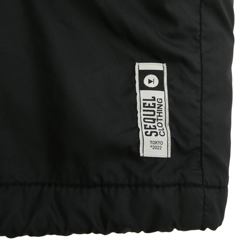 SEQUEL シークエル 22AW SQ-22AW-JK-08 COACH JACKET ロゴプリント コーチジャケット ブラック系 XL【中古】
