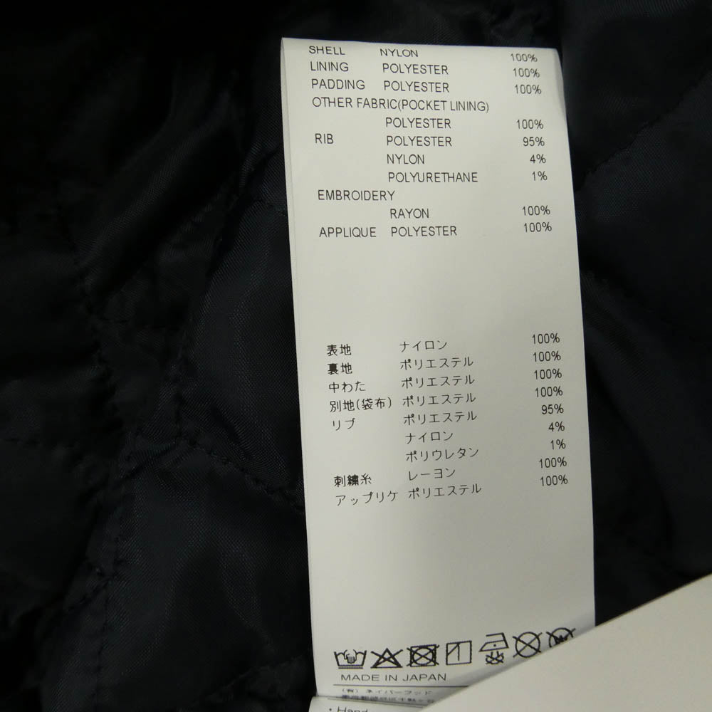WTAPS ダブルタップス 26SS 261TQDT-JKM01 TEAM JACKET NYLON. TWILL ナイロン高密度ツイル生地 チーム ジャケット ネイビー系 x03【極上美品】【中古】