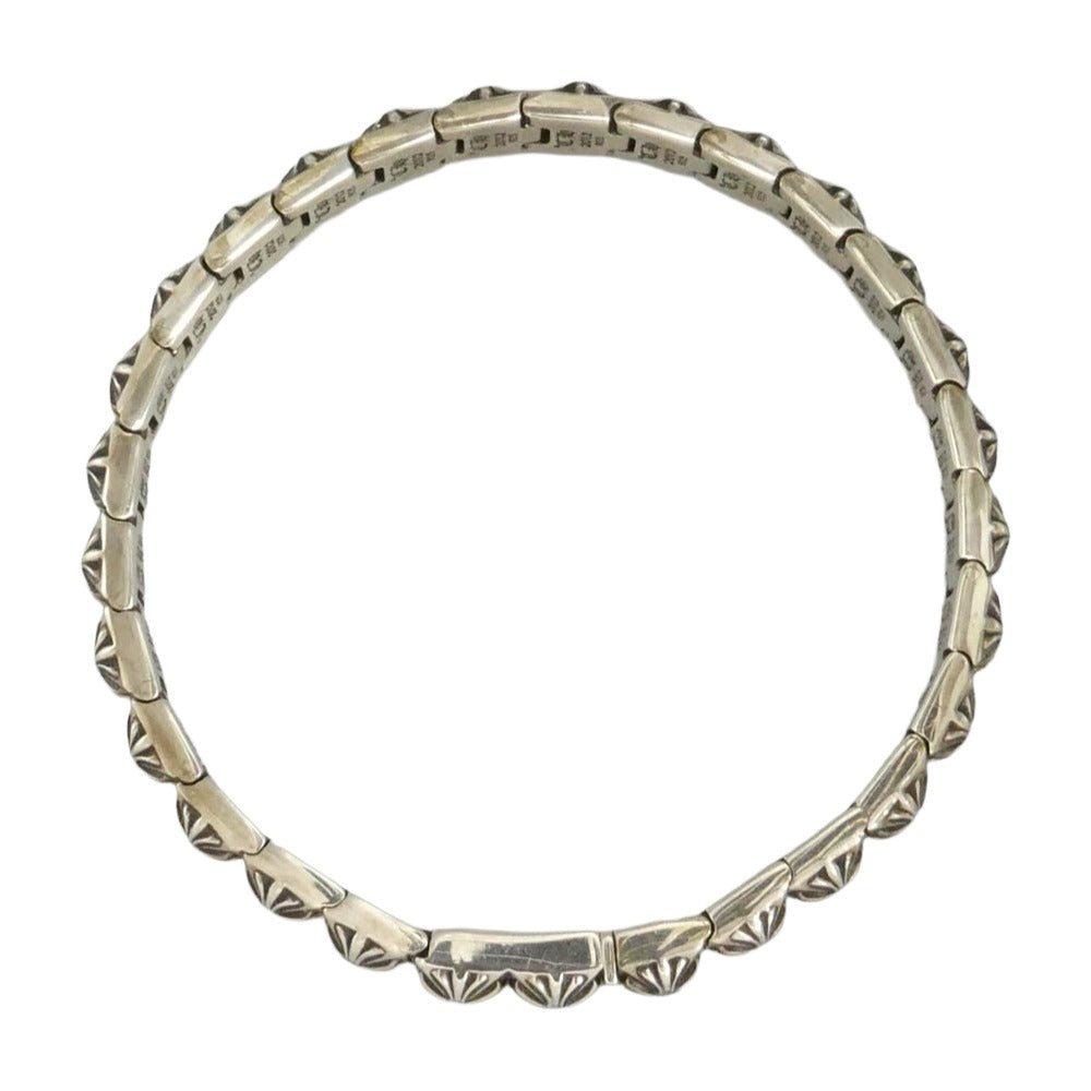 CHROME HEARTS クロムハーツ（原本無） 国内レシート原本付属 1/4 Pyramid Plus Link Bracelet P/D ピラミッド プラス リンク 1/4 29Link パヴェダイヤ ブレスレット シルバー系【中古】
