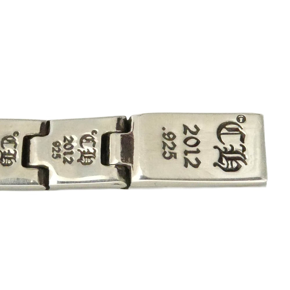 CHROME HEARTS クロムハーツ（原本無） 国内レシート原本付属 1/4 Pyramid Plus Link Bracelet P/D ピラミッド プラス リンク 1/4 29Link パヴェダイヤ ブレスレット シルバー系【中古】
