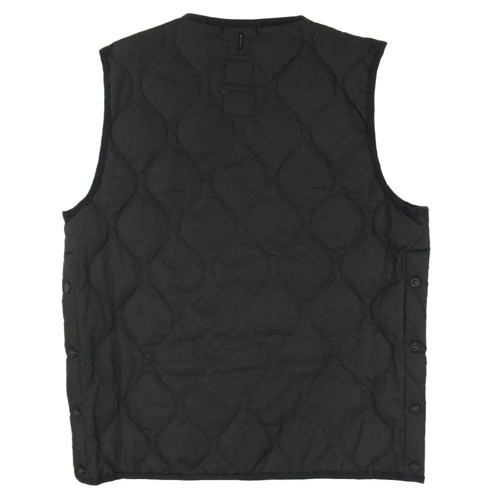 タイオン TAION-004B2ML-1 MILITARY CREW NECK DOWN VEST ミリタリー クルーネック ダウン ベスト ブラック系 XL【中古】