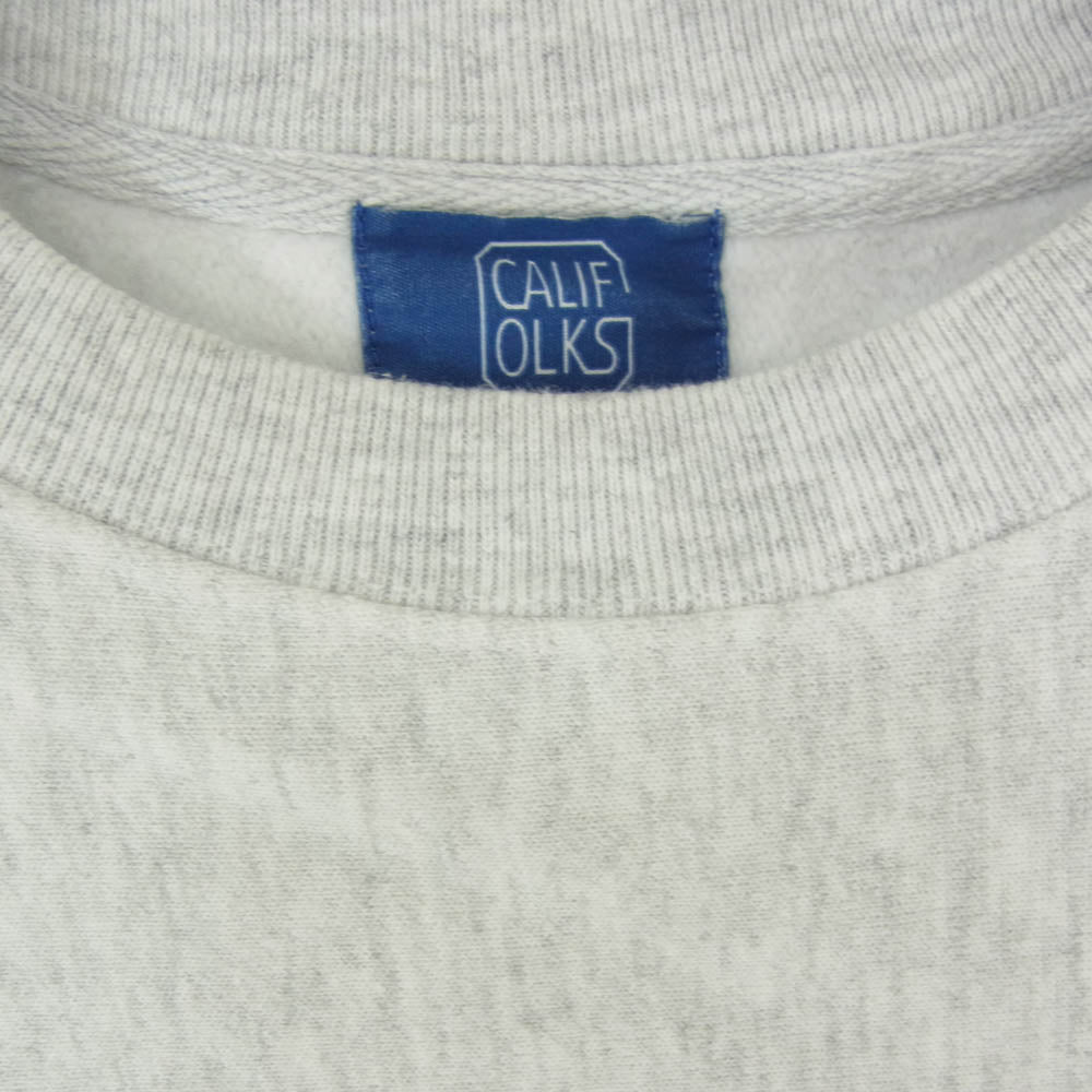 カリフォークス Champion チャンピオン × CHAMPION チャンピオン REVERSEWEAVE BODY リバースウィーブ ボディ U.S.NAVY PRINT SWEAT プリント スウェット グレー系 ASIA 2XL【中古】
