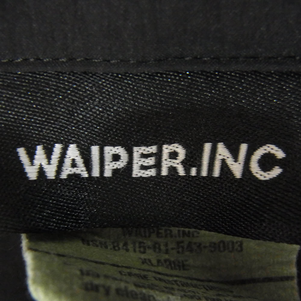 WAIPER ワイパー WP1120 LEVEL4 WIND SHIRT JACKET ウィンドシャツ ナイロン ジップ ジャケット ブラック系 XL【中古】